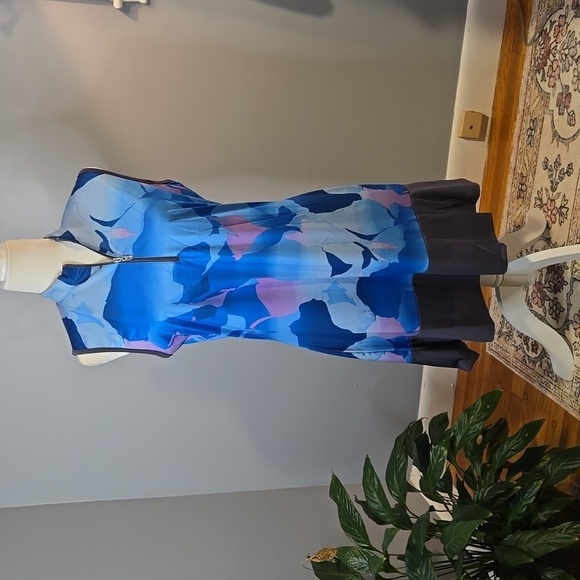 Callaway Blue Sea Star Sleeveless UPF 50 Opti-Dri Fitness Dress - Size M - Picture 1 of 12